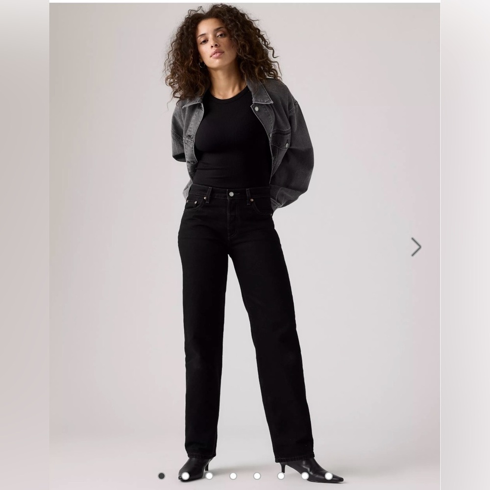 Levi's Women's Black Straight Leg Jeans